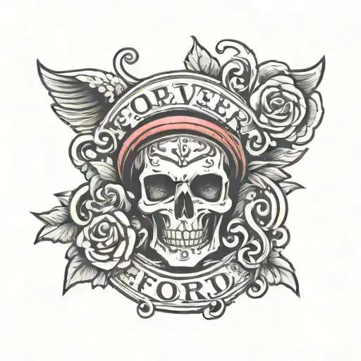 forever FORD tough tattoo design idea