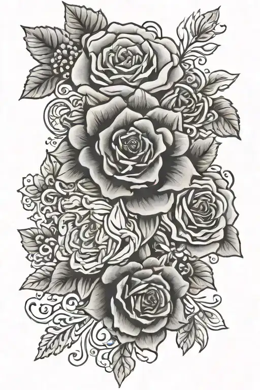 Grandma Memorial tattoo design idea
