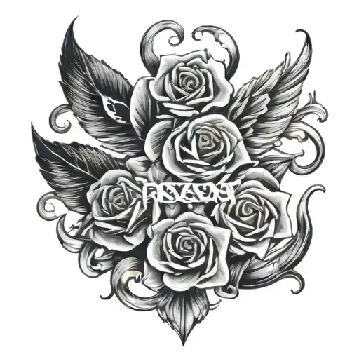 the names Jackson, Evan, and Aiden  tattoo design idea