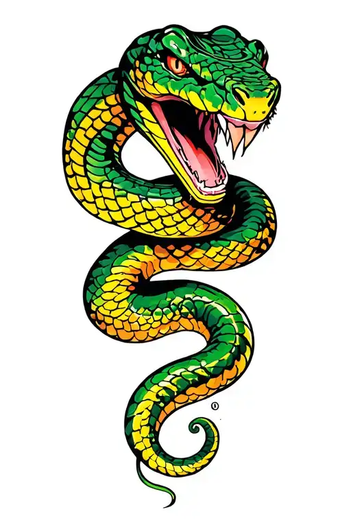 Snake tattoo design idea
