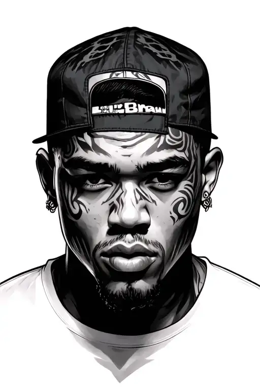 Chris Brown tattoo design idea