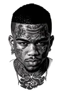 Chris Brown tattoo design idea