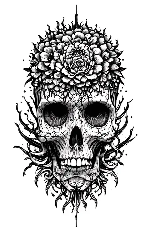 Ego death tattoo design idea