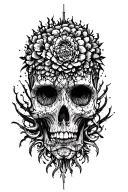 Ego death tattoo design idea