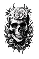 Ego death tattoo design idea