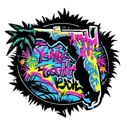 state of Florida tattoo design idea