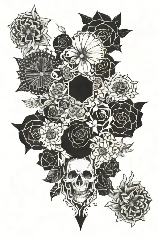 my past and present selves tattoo design idea