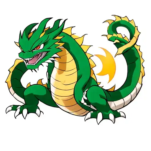 shenron dragon ball z tattoo design idea