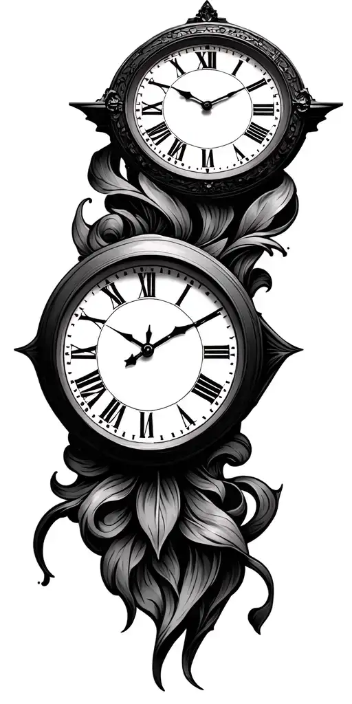 clock face, family, rangers fc logo inspired tattoo design idea