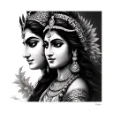 Shiva Parvati tattoo design idea