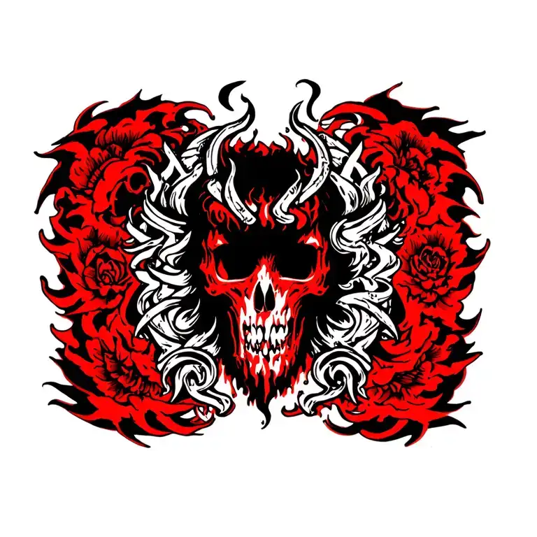 Dante inferno vision tattoo design idea