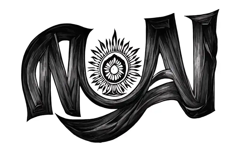 nepal flag tattoo design idea