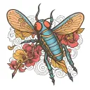 gimini cricket tattoo design idea