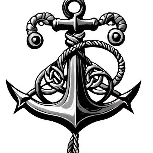 celtic - irish anchor tattoo tattoo design idea
