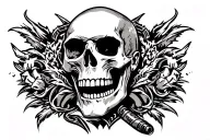 Randy Orton skull tattoo tattoo design idea