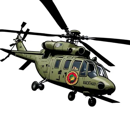 Blackhawk Helicopter medevav tattoo design idea