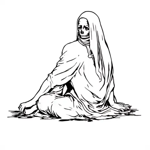 "Homeland or death" homeland or death sitting in tattoo design idea
