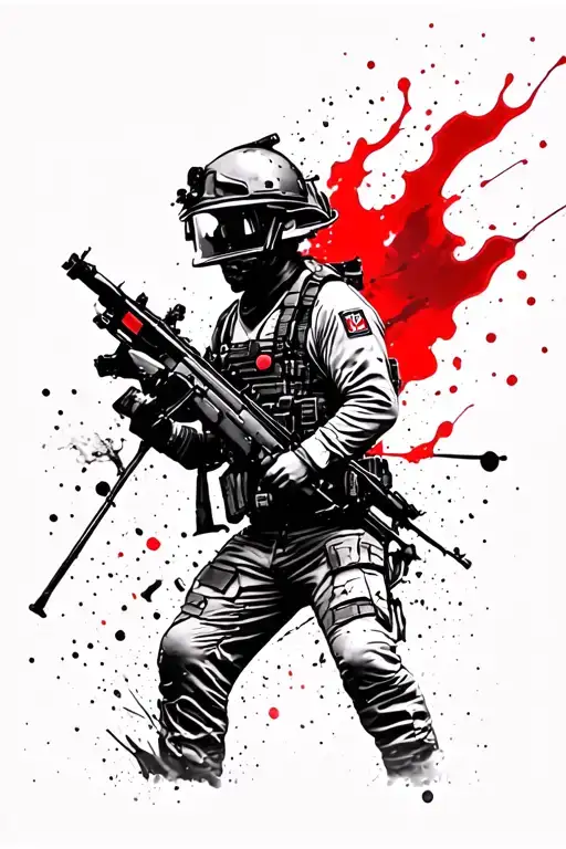 Army Infantry War zone, computer programmer hacker, firefighter fire tattoo design idea
