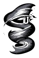 Bilbao minimalistic tattoo design idea