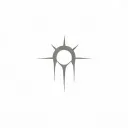 Sun rays with clouds surrounding words tattoo design idea