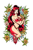 jessica rabbit tattoo design idea