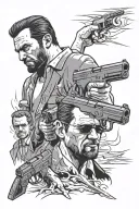 max payne 2 tattoo design idea
