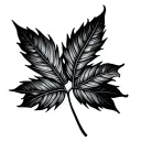 Roman Leaf tattoo design idea