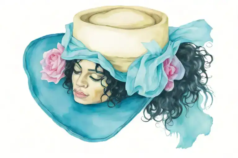 hat of Michael Jackson without him tattoo design idea