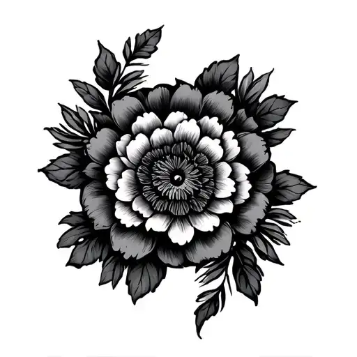 Circular tattoo design idea