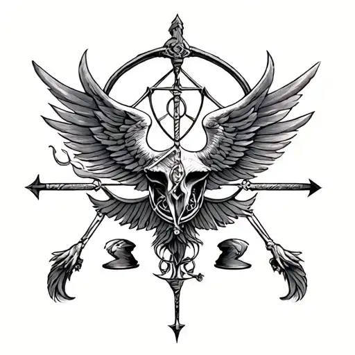 Libra and Sagittarius Sign Fucked tattoo design idea