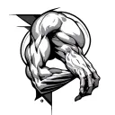 On Triceps tattoo design idea