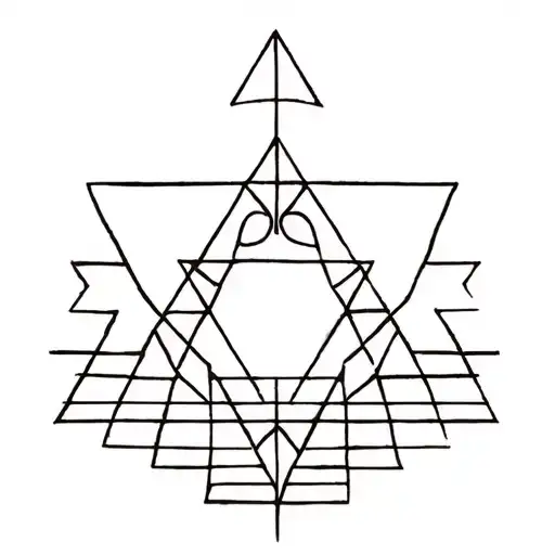 Devi durga yantra tattoo design idea
