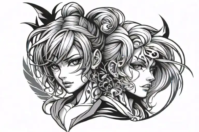 manga panel styled tattoo tattoo design idea