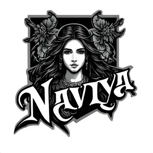 "NAVYA" Club logo tattoo design idea