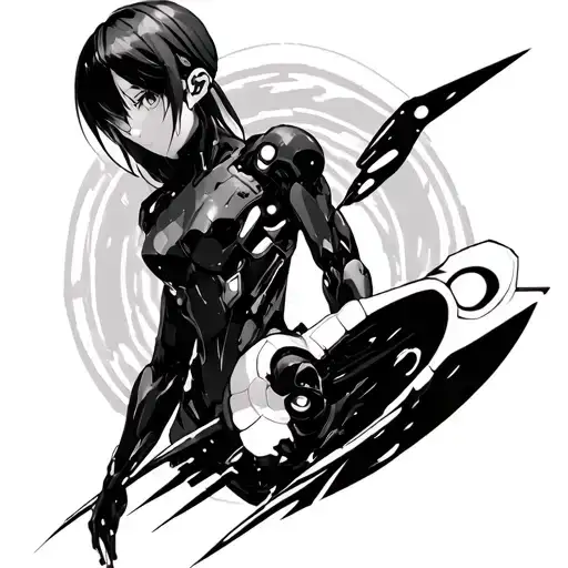 neon genesis evangelion anime tattoo design idea