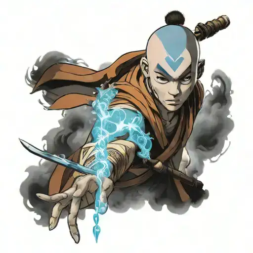avatar legend of aang tattoo design idea