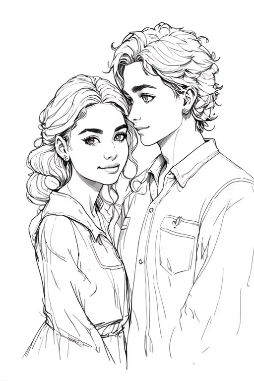 Christina, Maurice, Best Friends tattoo design idea