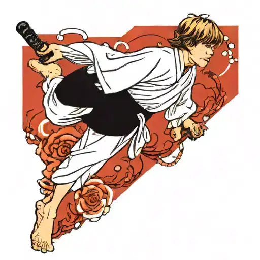 luke skywalker tattoo design idea