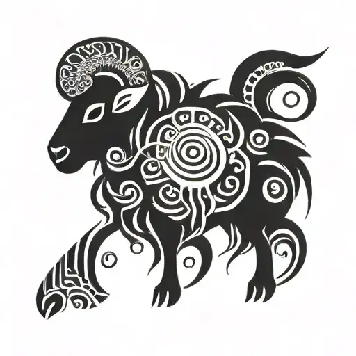 black sheep tattoo design idea