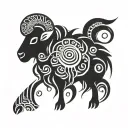 black sheep tattoo design idea