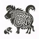 black sheep tattoo design idea