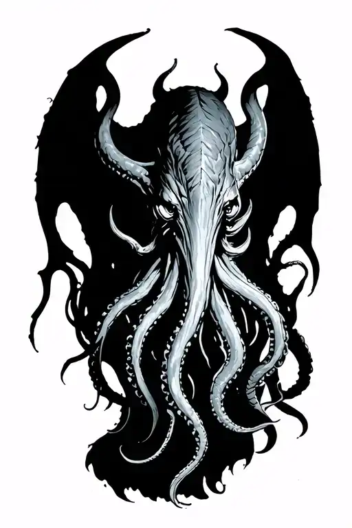 Cthulhu rising tattoo design idea