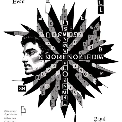 First names Evan Noé Esmée Léon Paul in crosswords with details around tattoo design idea