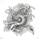 something symbolic to overcoming something out of you control including sound waves to represent hearing loss  tattoo design idea