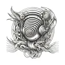 something symbolic to overcoming something out of you control including sound waves to represent hearing loss  tattoo design idea