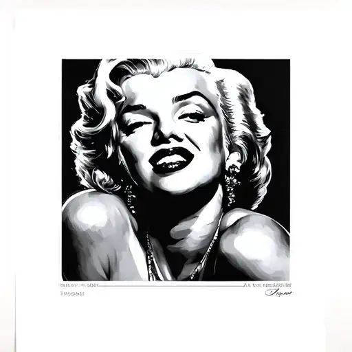 Marilyn Monroe tattoo design idea