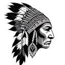 native american tribal patterns tattoo design idea