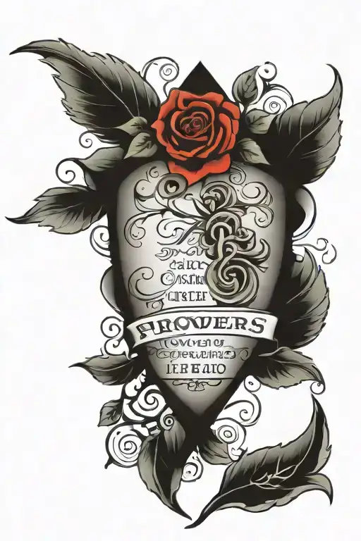 Proverbs 16:9  tattoo design idea