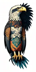 Eagle holding GPUs tattoo design idea