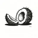 coconut tattoo design idea